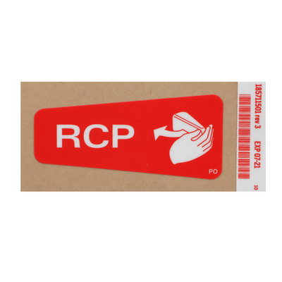 Hillrom Label, CPR Handle, Polish - 185711501