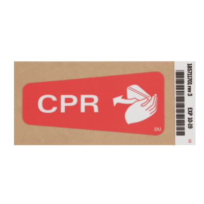 Hillrom Label, CPR Handle, Dutch - 185711701