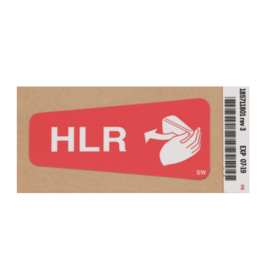 Hillrom Label, CPR Handle, Swedish - 185711801