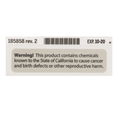 Hillrom Label, Prop 65 - 185858