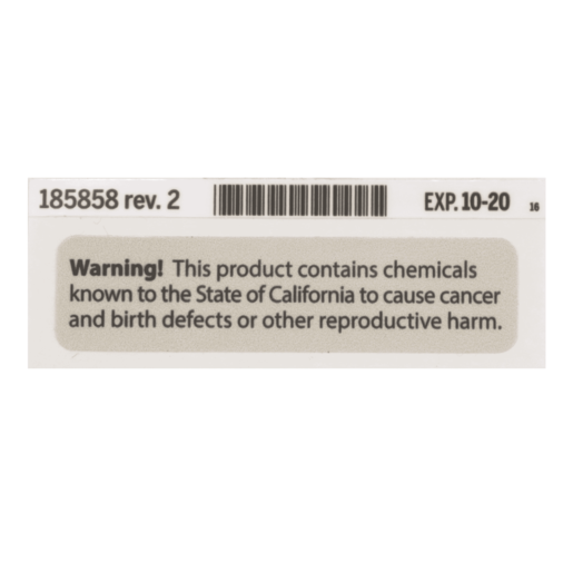Hillrom Label, Prop 65 - 185858