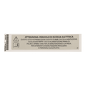 Hillrom Label, Unplug Warning, Italian - 186761601