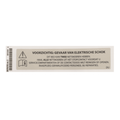 Hillrom Label, Unplug Warning, Dutch - 186761701