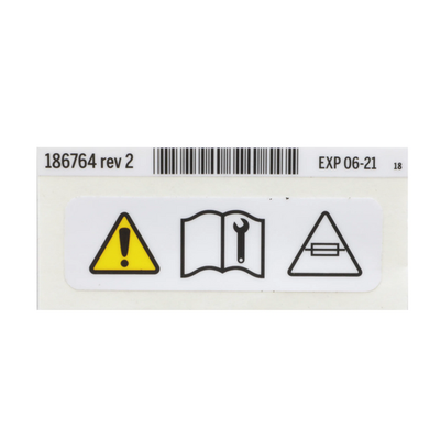 Hillrom Label, Fuse Warning - 186764