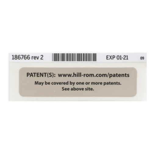 Hillrom Label, Patent - 186766