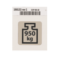 Hillrom Label, Max Bed Weight w/Swl - 190133