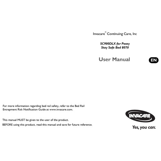 Hillrom User Manual, SC900DLX Posey - 190645