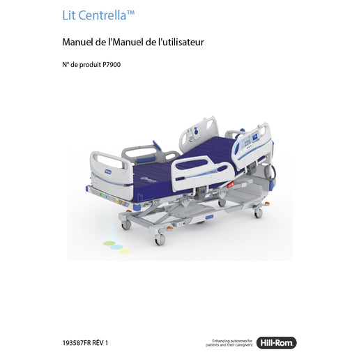 Hillrom User Manual, Centrella, French - 193587FR