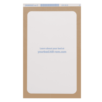 Hillrom Label, no Spkr, no USB, English - 195895102