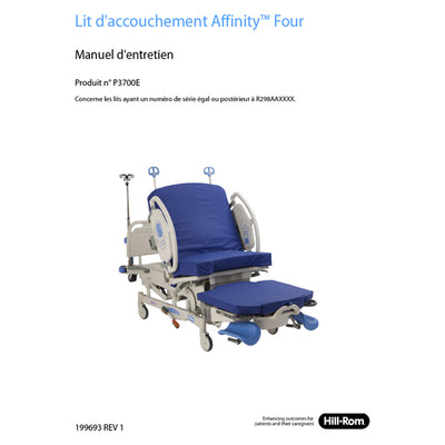 Hillrom Service Manual, Affinity 4 Lv Air, French Canadian - 199693