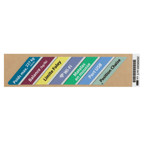 Hillrom Label, FT. Foam, USB-Chair, French - 202006302