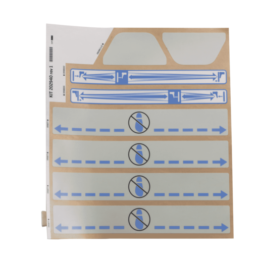 Hillrom Label Kit, 5mil Common - 202940