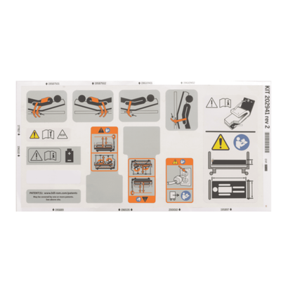 Hillrom Label Kit, 2mil Common - 202941