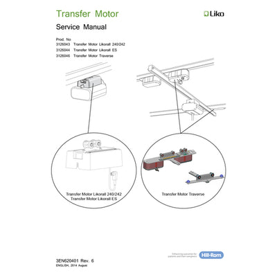 Hillrom Service Manual, Transfer Motor Traverse - 3EN620401