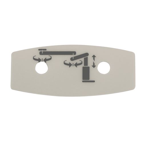 Hillrom Label, Control, Two Button - 4022387