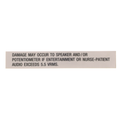 Hillrom Label, Caution - 45830