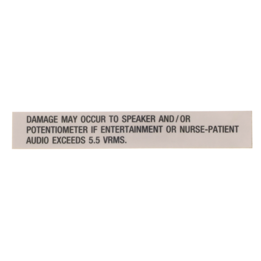 Hillrom Label, Caution - 45830