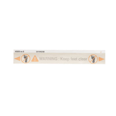 Hillrom Label, Foot Clear - 45836