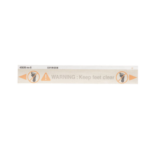 Hillrom Label, Foot Clear - 45836