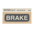 Hillrom Label, Brake Pedal - 4647601
