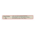 Hillrom Label, Oxygen Caution - 4901405