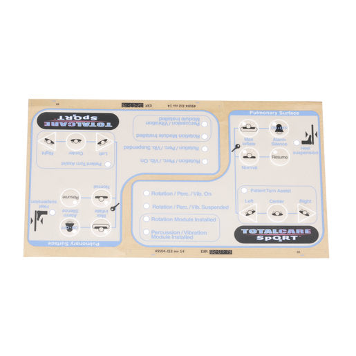 Hillrom Label, TotalCare, Plmnry Hdpan, English - 49104112