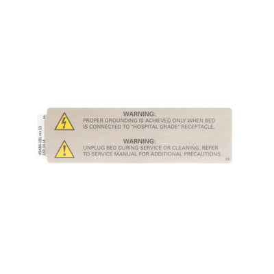 Hillrom Label, TotalCare, Ground Caution, English - 49486101