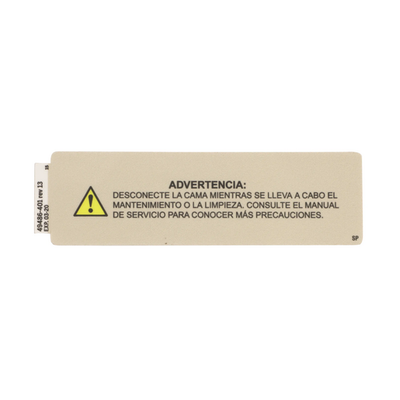 Hillrom Label, TotalCare, Ground Caution, Russian - 494861401