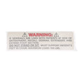 Hillrom Label, TotalCare, Stnd/Sit Caution, English - 49491101