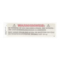 Hillrom Label, TotalCare, Stand/Sit Caution, German - 49491201