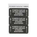 Hillrom Label, TotalCare, IV Pump Mtg, German - 49495201