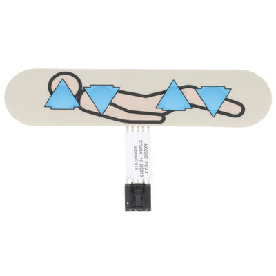 Hillrom Switch, Membrane, P8020, 4 Pos, LH - 4962302