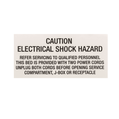 Hillrom Label, Caution, English - 62746