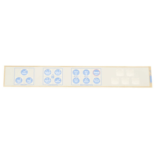 Hillrom Label, Footboard Control, no Air - 6342901