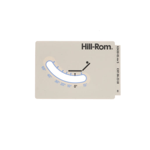 Hillrom Label, Head Elevation, LH - 6343001