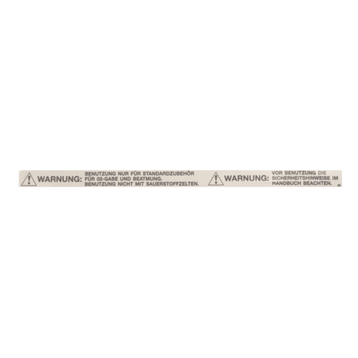Hillrom Label, TotalCare, S/Rl Warning, German - 65049202