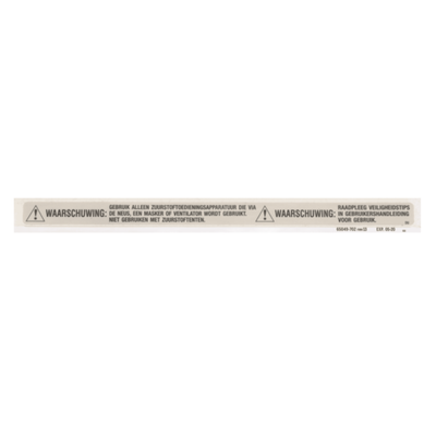 Hillrom Label, TotalCare, S/Rl Warning, Dutch - 65049702