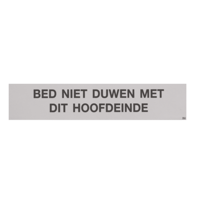 Hillrom Label, TotalCare, Hdbrd Warning, Dutch - 65049704