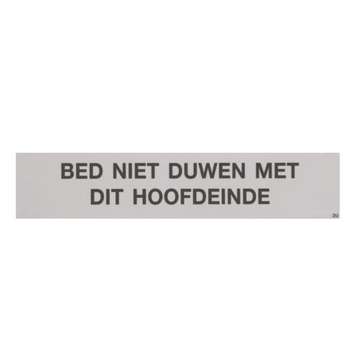 Hillrom Label, TotalCare, Hdbrd Warning, Dutch - 65049704