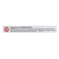 Hillrom Label Warning, High/Low Foot Cylinder Safety - 6561502