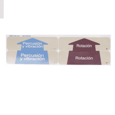 Hillrom Label, Air Manifold, Spanish - 66977401