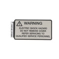 Hillrom Label, Caution, Electric Shock - 67020