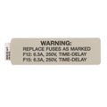 Hillrom Label, TotalCare, Fuse, 230V Bed, English - 69348101