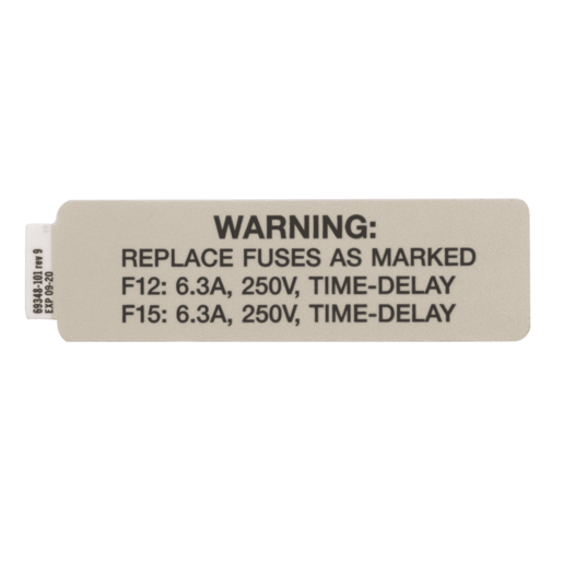 Hillrom Label, TotalCare, Fuse, 230V Bed, English - 69348101