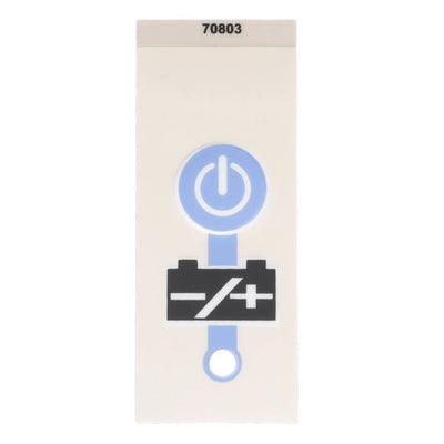 Hillrom Label, Battery Power Switch - 70803