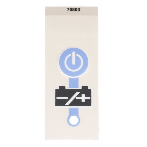 Hillrom Label, Battery Power Switch - 70803