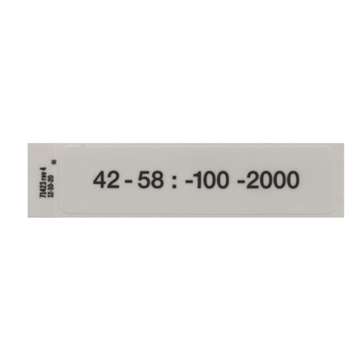 Hillrom OIML Lat/Alt Label, Cent. Eur - 71423