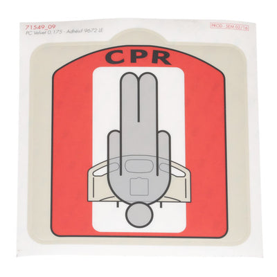 Hillrom Label, CPR Warning - 71549