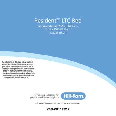 Hillrom Service Manual, CD, Resident LTC Bed - CDMAN136