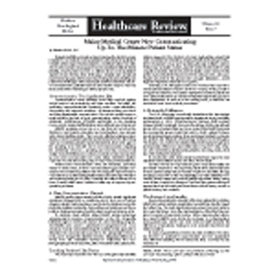 Hillrom Maine Medical Navicare Patient Flow - CLS181